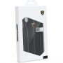 Lamborghini Huracan Originele lederen bekleding van Huracan origineel leer voor iPhone XR - zwart