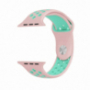Siliconen band voor Apple Watch Ultra 49mm / 46mm / 45mm / 44mm / 42mm - roze-turkoois