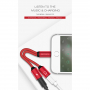 POFAN-reductie van de bliksemaansluiting voor gelijktijdige aansluiting van koptelefoon en lader voor de iPhone / iPad - 12cm - zwart