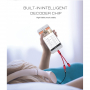 POFAN-reductie van de bliksemaansluiting voor gelijktijdige aansluiting van koptelefoon en lader voor de iPhone / iPad - 12cm - rood