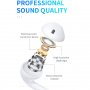Joyroom JR-EP2 Bluetooth-headset met bliksemaansluiting - wit