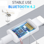 Joyroom JR-EP2 Bluetooth-headset met bliksemaansluiting - wit