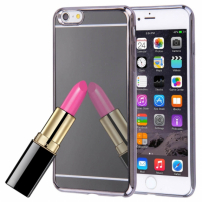 Spiegelbeschermhoes voor Apple iPhone 6 Plus - grijs