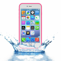 Waterdichte hoes met diamantpatroon voor Apple-iPhone 8 Plus / 7 Plus - rozig