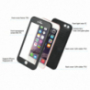 Waterdichte hoes met diamantpatroon voor Apple iPhone 8/7 - rozig