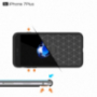 Bestand geborsteld carbon stijl plastic deksel voor Apple-iPhone 8 Plus / 7 Plus - zwart