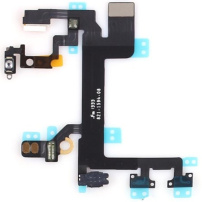 Flexibele kabel met mute-schakelaar + volumeregelaar + aan/uit-schakelaar voor Apple iPhone 5S