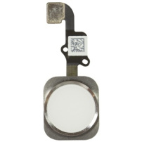 Vervangingsknop voor thuis met flexibele kabel voor Apple iPhone 6S Plus - zilver