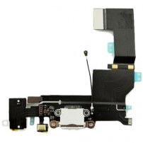 Voedings- en dataconnector met stekkeraansluiting en flex-kabel voor Apple iPhone SE (2016) - wit
