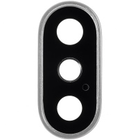 Vervangende achterkamercameraafdekking voor Apple iPhone X - zilver