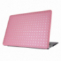 Beschermhoes/hoes met lederen oppervlak en glitter patroon voor MacBook Air 13" (A1369 / A1466) - rozig