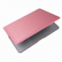 Beschermhoes/hoes met lederen oppervlak en glitter patroon voor MacBook Air 13" (A1369 / A1466) - rozig