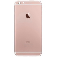 Vervangingsdeksel aan de achterzijde inclusief knoppen voor Apple iPhone 6 - Rozengoud