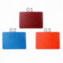 Beschermhoes / hoes met lederen oppervlak met roosterpatroon voor MacBook Air 13" (A1369 / A1466) - oranje