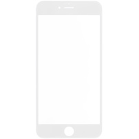 Front touch glas, inclusief OCA-kleefstof, POL-folie, cameraframes aan de voorzijde, proximiteitssensor en handsetrooster, voor iPhone 6S Plus - wit