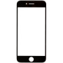 Front touch glas, inclusief OCA-kleefstof, POL-folie, cameraframes aan de voorzijde, proximiteitssensor en handsetrooster, voor iPhone 7 Plus - zwart