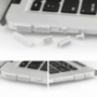 12in1 Siliconen Stofstoppen voor Havens voor Siliconen voor MacBook Pro Retina 13" / 15" en Air 11" / 13" - wit
