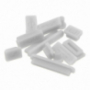 12in1 Siliconen Stofstoppen voor Havens voor Siliconen voor MacBook Pro Retina 13" / 15" en Air 11" / 13" - wit