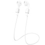 LANKILIN siliconen hoesje met houder voor koptelefoonverlies voor AirPods 1 / 2 - wit