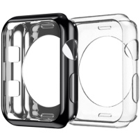 Dux Ducis beschermhoes van zacht plastic voor Apple Watch 38mm - zwart