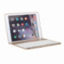 Witspad aluminium deksel met kleur backlit Bluetooth toetsenbord met achtergrondverlichting voor iPad 9,7" (2017/2018) / Pro 9,7" / Air 1 / 2 - goud