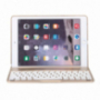Witspad aluminium deksel met kleur backlit Bluetooth toetsenbord met achtergrondverlichting voor iPad 9,7" (2017/2018) / Pro 9,7" / Air 1 / 2 - goud