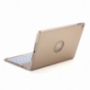 Witspad aluminium deksel met kleur backlit Bluetooth toetsenbord met achtergrondverlichting voor iPad 9,7" (2017/2018) / Pro 9,7" / Air 1 / 2 - goud