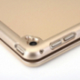 Witspad aluminium deksel met kleur backlit Bluetooth toetsenbord met achtergrondverlichting voor iPad 9,7" (2017/2018) / Pro 9,7" / Air 1 / 2 - goud
