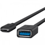 BELKIN USB 3.0 naar USB-C Kabel van type A voor iPhone / iPad / MacBook - 15 cm - zwart