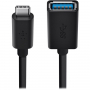 BELKIN USB 3.0 naar USB-C Kabel van type A voor iPhone / iPad / MacBook - 15 cm - zwart