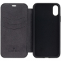 Maserati Granlusso Flip Case voor iPhone X / XS - zwart