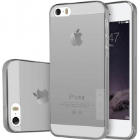 Nillkin Natuur transparant deksel voor Apple iPhone 5 / 5S / SE (2016) - grijs