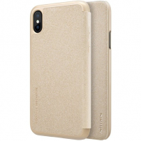 Nillkin Sparkle Folio koffer voor Apple iPhone X / XS - goud