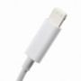 Reductie blikseminslag tot 3,5mm-stekker voor iPhone - wit