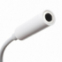 Reductie blikseminslag tot 3,5mm-stekker voor iPhone - wit