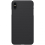 Nillkin Super matte cover voor iPhone XS Max. - zwart