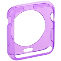 HAWEEL dunne transparante koffer / deksel voor Apple horloge 42mm - violet
