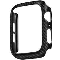 Kast met koolstofvezelpatroon voor Apple Watch 40mm - zwart
