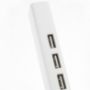 Reductie USB-C voor USB 2.0-naaf (3 poorten) met Gigabyte Ethernet-adapter voor MacBook - wit