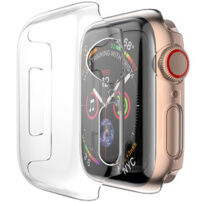 Harde plastic behuizing met schermbescherming voor Apple Watch 40mm - transparant