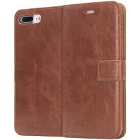 2in1 Beschermende Verwijderbare Flip Case voor Apple iPhone 7 Plus / 8 Plus - bruin