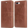 2in1 Beschermende Verwijderbare Flip Case voor Apple iPhone 7 Plus / 8 Plus - bruin
