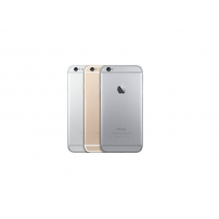 Vervangingsdeksel aan de achterzijde inclusief knoppen voor Apple iPhone 6 - zilver
