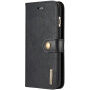 2in1 afneembare flip case van kunstleder voor Apple iPhone 6 / 6S - zwart