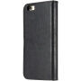 2in1 afneembare flip case van kunstleder voor Apple iPhone 6 / 6S - zwart