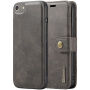 2in1 afneembare flip case van kunstleder voor Apple iPhone 6 / 6S - bruin