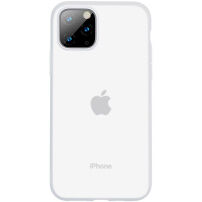 Basissilicone transparante afdekking voor iPhone 11 Pro - wit