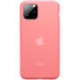 Basissilicone transparante afdekking voor iPhone 11 Pro - rood