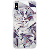 Diamantdeksel voor iPhone XS Max. - wit