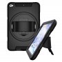 Duurzame draaibare 360° koffer met standaard voor iPad mini 4 / 5 - zwart